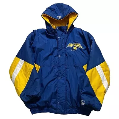 Starter NBA Indiana Pacers Full Zip Coat Sz L • $125