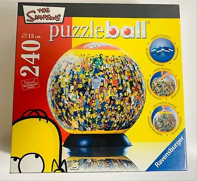 NEW (Rare) Simpsons 240 Piece Ravensburger Jigsaw Puzzle Ball Globe • $19.95