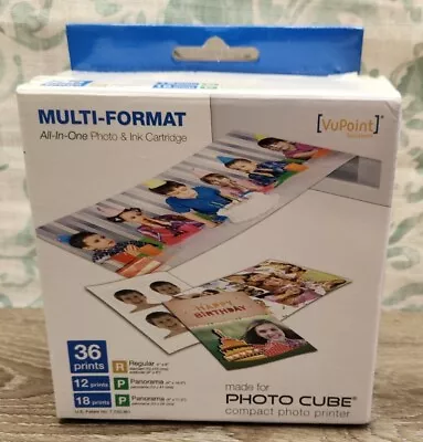 VuPoint Multi-Format All In One Photo & Ink Cartridge Photo Cube New Box • $26.87
