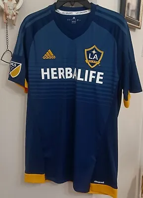 LA Los Angeles Galaxy 2015/2016 MLS CUP Champions Player Away Soccer Jersey NWT • $27