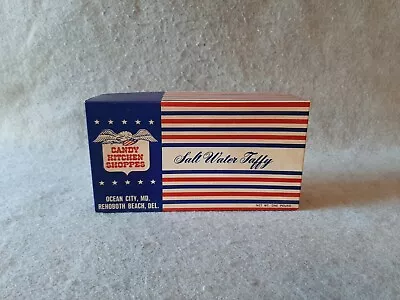 Vintage Salt Water Taffy Box Candy Kitchen Shoppes Ocean City MD Rehoboth Beach • $14