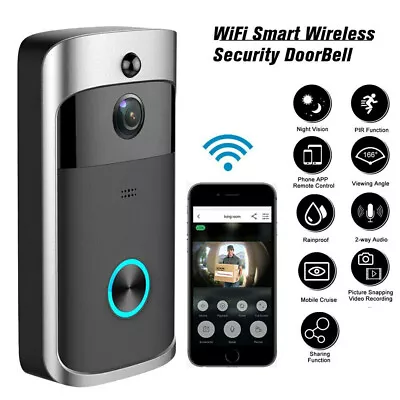 Smart Video Doorbell HD Video Wireless Doorbell Advanced Motion Detection Camera • $30.99