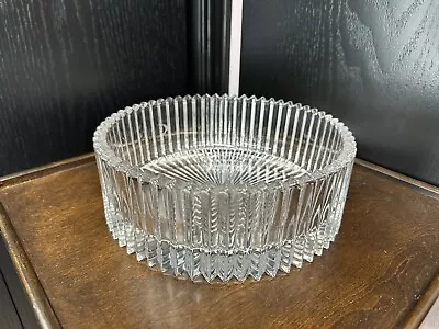 Mikasa Diamond Fire Hostess Bowl Round Crystal Serving Bowl 8.5 In X 3 In • $21.56