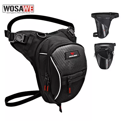 WOSAWE Drop Leg Bag Motorcycle Tactical Hiking Thigh Bag Fanny Waist Pack Pouch • $24.99