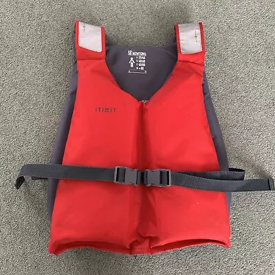 Decathlon BA 50 Newton Light Buoyancy Vest Red  80kg Life Jacket • £10