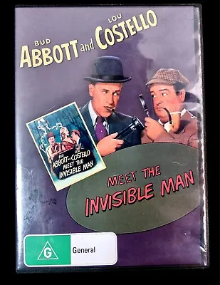 Bud Abbott And Lou Costello Meet The Invisible Man (DVD 1951) Region 4 • $15.95