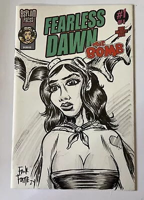 Fearless Dawn: The Bomb #1C Original Sketch Cover By Frank Forte  Comics NM • $39.99