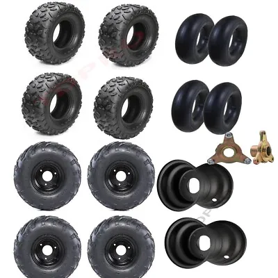 6  Wheels 145/70-6 Go Kart Tire Tube Rim Hub 145x70-6 Front Rear Quad Buggy ATV • $65.16