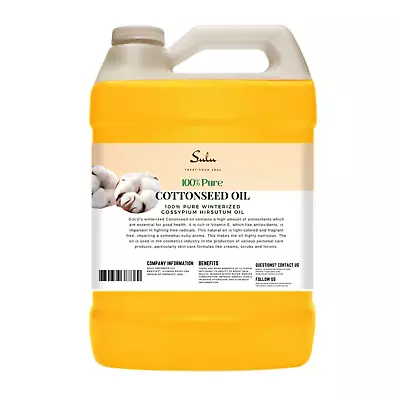 4 Lbs /64 Ounces Pure Cottonseed Oil All Natural Winterized  • $37.99