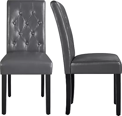 Dining Chairs Tall Back Dining Room Chairs Parsons Chair Kitchen Chairs Set Of 2 • $131.99