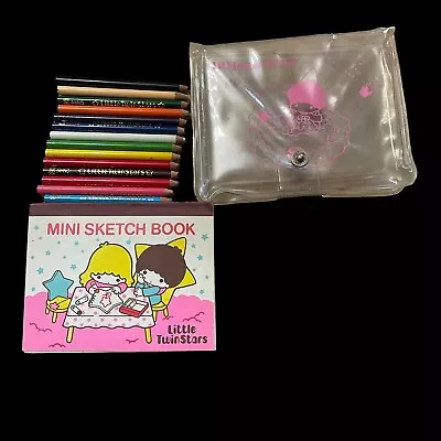 $15 • Buy 1976 VTG Sanrio Little Twin Stars Mini Sketching Set Rare Japan Pencils & Book