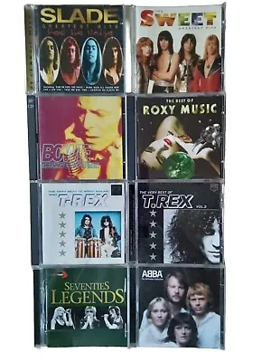 Slade/Sweet/David Bowie/Ziggy/T. Rex/Glam/Abba/Roxy Music/1970s Legends/11xCD • $17.25