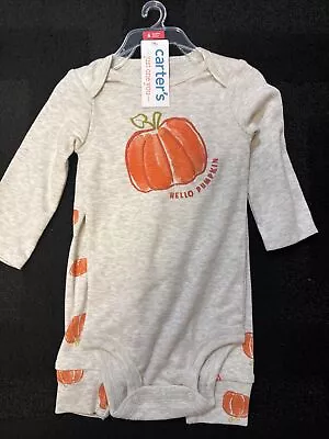Carter's Baby 'Hello Pumpkin' Thanksgiving Or Halloween Top & Bottom Set Nwt 6m • $11.99