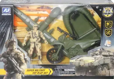 Playset Military Special Combat Soldier Plane Motor Toy Army Pontoon Gift Child • £10.88