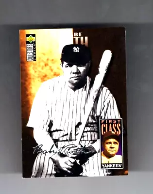 1996 Collector's Choice Silver Signature Babe Ruth First Class Parallel Card • $5.99