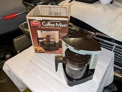Vintage Regal Coffee Miser K7549 1 To 4 Cup Drip Coffee Maker White And Black • $16.95