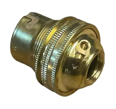 £5.95 • Buy Brass Lamp Light Bulb Holder Bc Bayonet Cap 1/2  Screw Thread