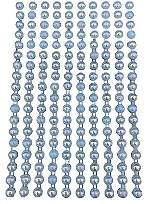 200 Self Adhesive Round Ab Baby Blue Pearls Embellishment App 6mm Flat Back • £3.69