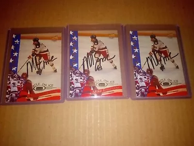 (3) 1995 Signature Rookies Miracle On Ice 1980 /24000 Mike Eruzione #12 Autos • $99.99