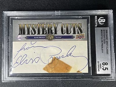 Elvis Presley Bgs 2008 Sweet Spot Classic Mystery Cuts Cut Autograph Auto 1/1 • $19999.99