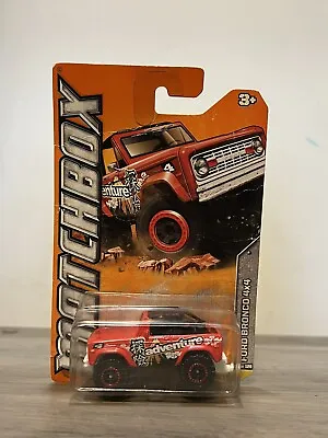 2012 Matchbox 1972 Ford Bronco 4X4 Mount Fuji Japan Flower MBX Mountain #53 Red • $9.99