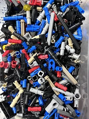 Bulk LEGO Parts Technic Small Pieces Joiners  Connector Pins 100 Pieces Approx • $14.90