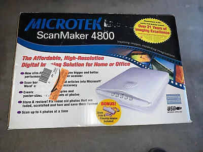 Microtek ScanMaker 4800 Scanner • $35