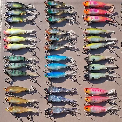 $12 • Buy Soft Plastic Vibe Lures 70mm Vibes Blade Fishing Lures Flathead Bream Bass Cod