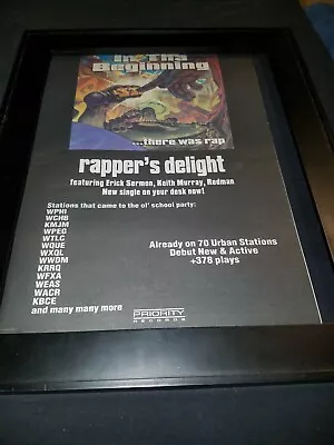 Redman Keith Murray Rapper's Delight Rare Original Radio Promo Poster Ad Framed • $55.80