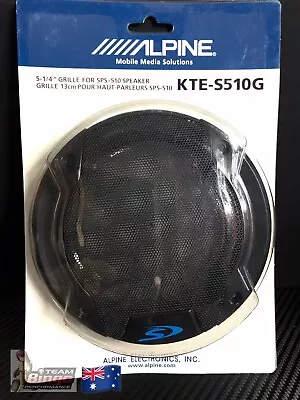 $15.20 • Buy Alpine Genuine Type S 5 1/4” Inch Speaker Grills Pair  S-S50 5.25” Grills Only