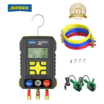 Refrigeration Digital Manifold Gauge Set AC HVAC System Vacuum Pressure Tester • $139