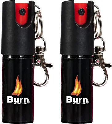 2 PACK BURN Pepper Spray Keychain 1/2oz Self Defense Security Protection • $9.50