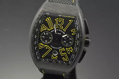 Franck Muller Vanguard Chronograph Carbon Yellow Limited Edition V45 CC DT JA • £8497.49