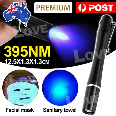 High Power Mini UV Ultra Violet LED Flashlight Inspection Lamp Torch Light 395nM • $4.85