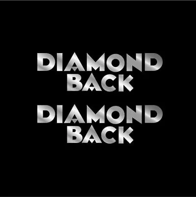 Diamond Back - Chrome - DIE CUT Seat Decal Set - Old School Bmx • $22