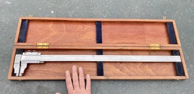 £70 • Buy C A Grey Ltd Ritefeel 1224 EM-C. 24  Vernier Caliper In Original Wooden Box