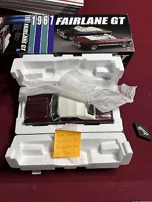 FAIRLANE GT CONVERTIBLE 1967 BURGUNDY FORD 1/18 GMP RARE DIECAST Rare • $69.35