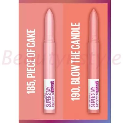 Maybelline Superstay Ink Crayon Shimmer Lipstick - Choose Your Shade • £4.99