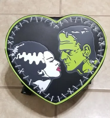 Rock Rebel Universal Monsters Bride & Frankenstein Heart Mini Backpack • $80