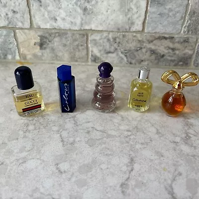 Vintage Miniature Mini Perfume Bottles Lot Of 5 Various Brands • $9.99