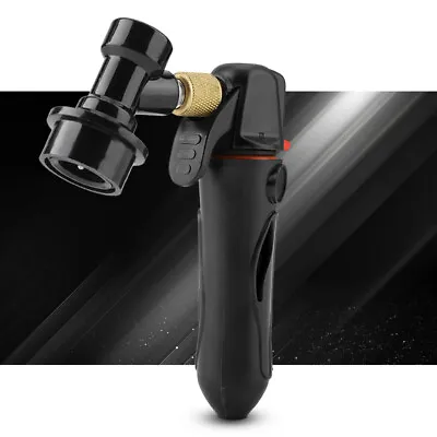 (Black)Portable Homebrew Keg Charger Handheld CO2 Injector Draft Beer • £17.83