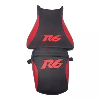Front & Rear Driver & Passenger Seat Pillion For Yamaha YZF-R6 03-05 Black+Red • $137.99