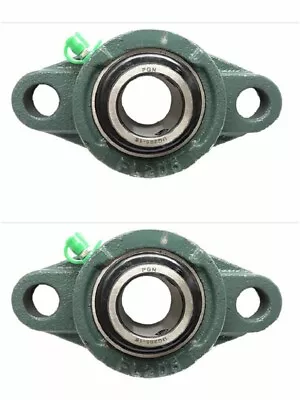 2pcs UCFL201-8 Solid Base Pillow Block Flange Mounted Bearing 1/2  Bore 2 Bolt • $14.99