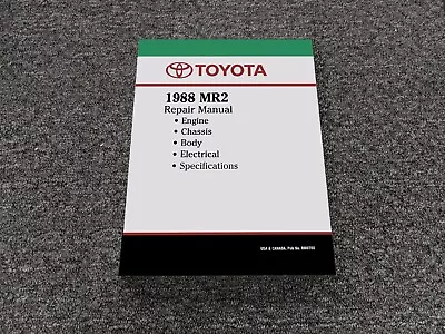 1988 Toyota MR2 MR-2 Supercharged Shop Service Repair Manual • $195.61