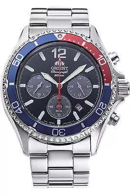 Orient Men's RA-TX0201L10B Sport Mako 43mm Solar Watch • $205.99