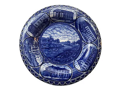 Antique Rowland & Marsellus Co. “Souvenir Of Old Chicago” Blue Plate • $19