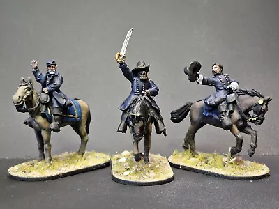 £15 • Buy Perry Miniatures 3 Nicely Painted  American Civil War Union Generals
