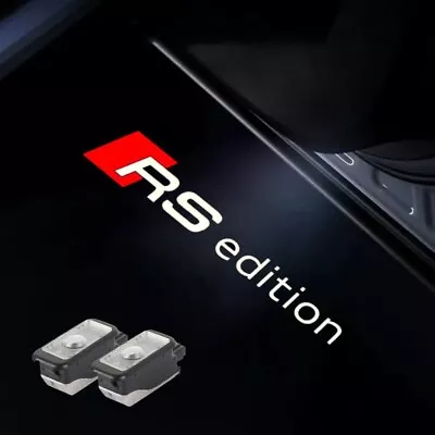 Audi RS Edition Door Lights Entry Led Puddle Lamps Welcome LED Projector Light • $100