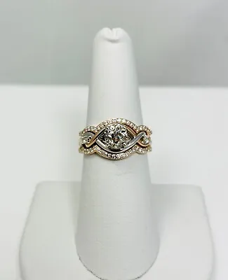 .95ct Old Mine Cut Diamond 14k Rose Gold Ring (8134) • $915