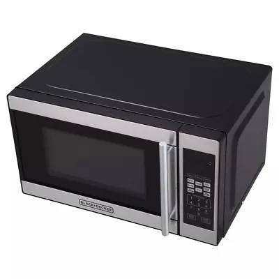 BLACK+DECKER 0.7 Cu Ft 700W Microwave Oven - Black - EM720CPN-P • $71.50